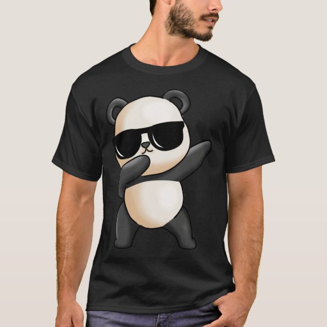 Dabbing Panda Cute Animal Giant Panda Bear Dab Dan T-Shirt (Vorderseite)