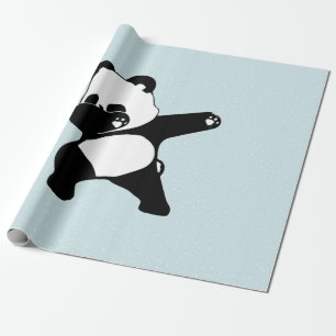 Dabbing Panda, Funny Panda dab dance Geschenkpapier