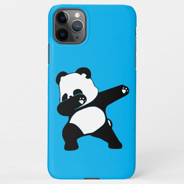 Dabbing Panda iPhone Hülle (Rückseite)