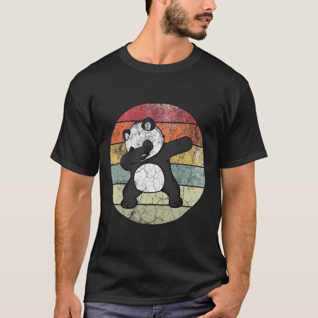 Dabbing Panda, Lustiger Panda T-Shirt (Vorderseite)