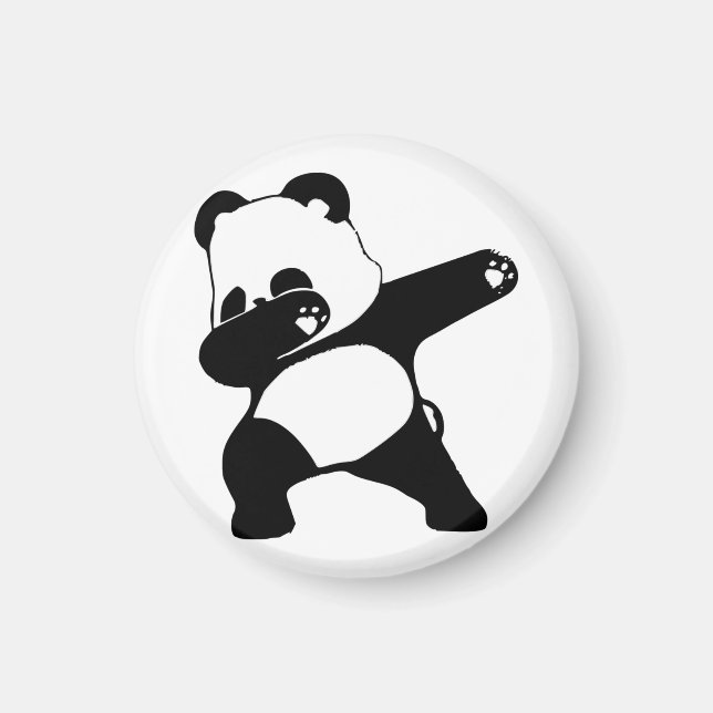 Dabbing Panda Magnet (Vorne)