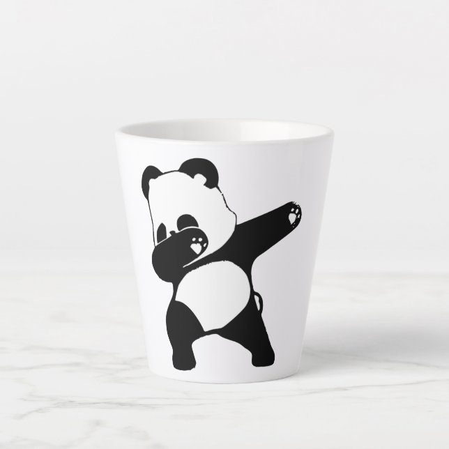 Dabbing Panda Milchtasse (Vorderseite)