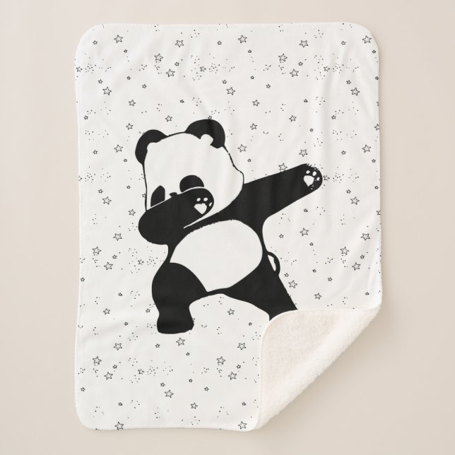 Dabbing Panda Sherpadecke (Vorderseite)