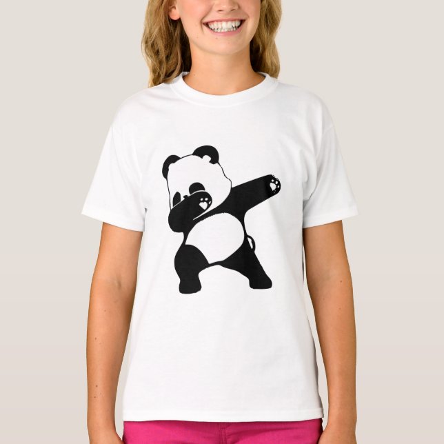 Dabbing Panda T-Shirt (Vorderseite)