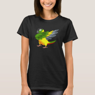 Dabbing Parrot I Gelbe Seite Grüne Wange Construct T-Shirt