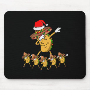 Dabbing Party Weihnachten Taco Funny Dab Geschenk Mousepad
