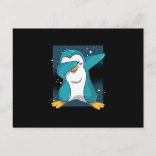 Dabbing Penguin Dab Penguin Postkarte