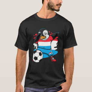 Dabbing Penguin Luxembourg Fußball Fans Jersey Foo T-Shirt
