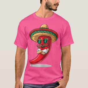 Dabbing Pepper Cinco De Mayo Mexican Pride Hot Jal T-Shirt