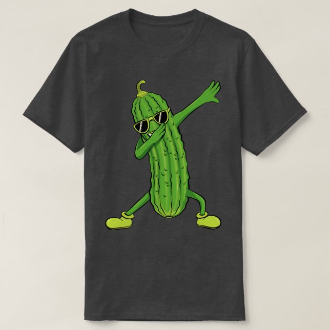 Dabbing Pickle Dancing Cuber Liebhaber Sonnengesch T-Shirt (Design vorne)