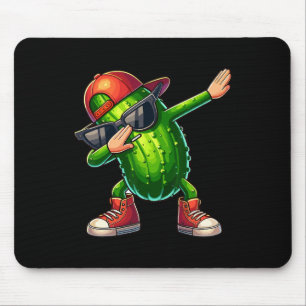 Dabbing Pickle Dancing Cucumber Lover Funny Pickle Mousepad