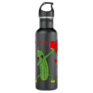 Dabbing Pickle Dancing Cucumber Lover Sonniges val Edelstahlflasche