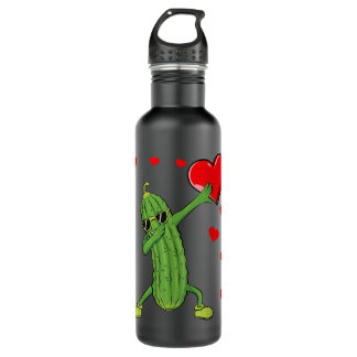 Dabbing Pickle Dancing Cucumber Lover Sonniges val Edelstahlflasche