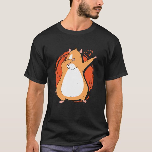 Dabbing Pig Graphic Guinea Pig Owner Pet Cavy Anim T-Shirt (Vorderseite)