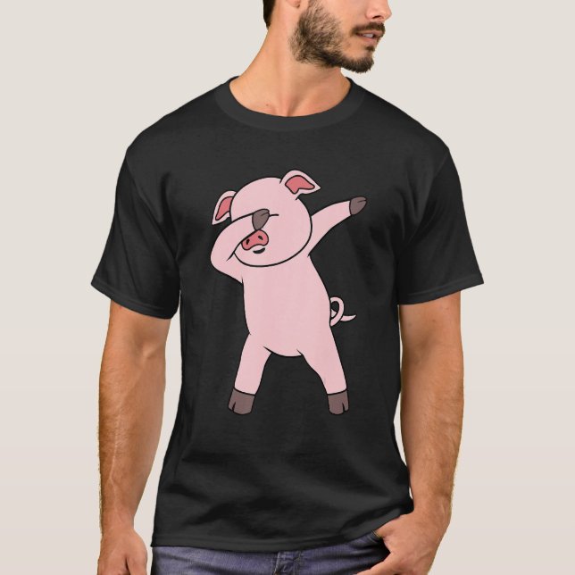 Dabbing Pig T-Shirt (Vorderseite)