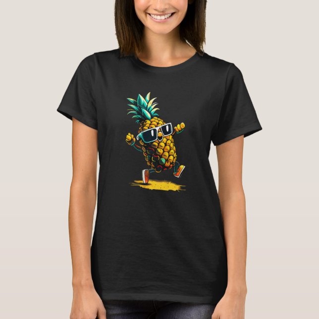 Dabbing Pineapple Hawaiian s Tropical Aloha Beache T-Shirt (Vorderseite)