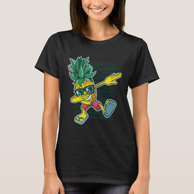 Dabbing Pineapple Sunglasses Aloha Beaches Hawaii  T-Shirt (Vorderseite)