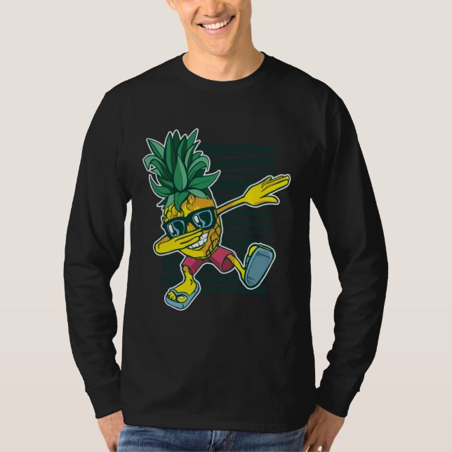 Dabbing Pineapple Sunglasses Aloha Beaches Hawaii  T-Shirt (Vorderseite)