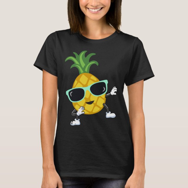 Dabbing pineapple sunglasses pool party for men wo T-Shirt (Vorderseite)