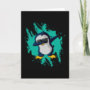 Dabbing Pinguin Dab Cold Ice Funny Ice Frische Pas Karte