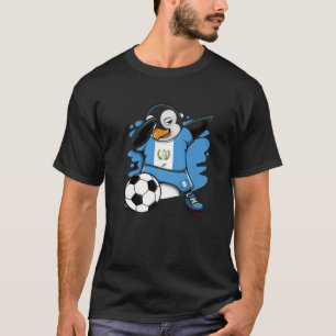 Dabbing Pinguin Guatemala Fußball Fans Jersey Foot T-Shirt