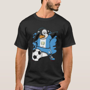 Dabbing Pinguin Guatemala Fußball Fans Jersey Foot T-Shirt
