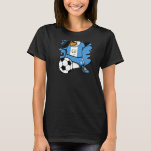 Dabbing Pinguin Guatemala Fußball Fans Jersey Foot T-Shirt