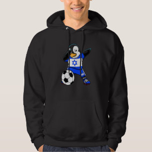 Dabbing Pinguin Israel Soccer Fans Jersey Football Hoodie