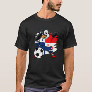 Dabbing Pinguin Panama Soccer Fans Jersey Football T-Shirt