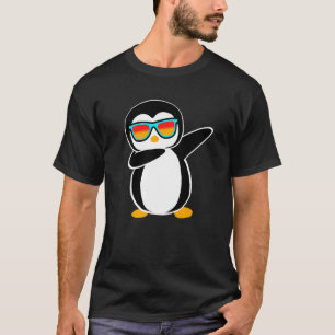 Dabbing Pinguin Süße Tier Geburtstagsparty T-Shirt