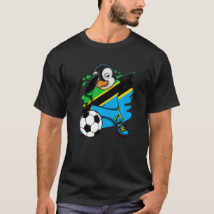 Dabbing Pinguin Tansania Soccer Fans Jersey Footba T-Shirt