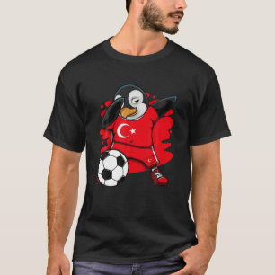 Dabbing Pinguin Turkey Soccer Fans Jersey Football T-Shirt