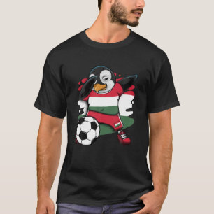 Dabbing Pinguin Ungarn Fußball Fans Jersey Footbal T-Shirt