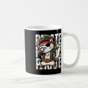 Dabbing Pirate Cat Pirate Party Man Niedlich Cat B Kaffeetasse