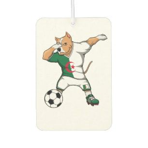 Dabbing Pitbull Algeria Fußballfans Jersey Algerie Autolufterfrischer