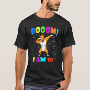 Dabbing Pitbull Booom Ich bin 10 Jungen Mädchen 1 T-Shirt
