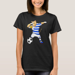Dabbing Pitbull Hund Uruguay Fußball Fans Jersey F T-Shirt