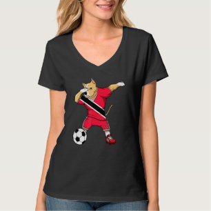 Dabbing Pitbull Trinidad und Tobago Fußballfans fü T-Shirt