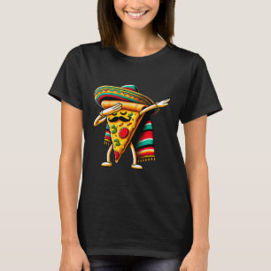 Dabbing Pizza Fiesta Cinco De Mayo Mexikanisch Lus T-Shirt