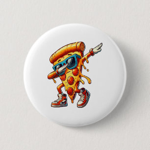 Dabbing Pizza Slice Fun Grafisches T-Shirt für Foo Button
