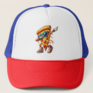 Dabbing Pizza Slice Fun Grafisches T-Shirt für Foo Truckerkappe