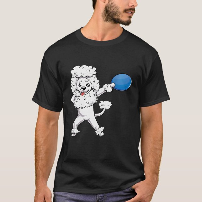 Dabbing Poodle Dog Dab Pet Besitzer Geschenk Niedl T-Shirt (Vorderseite)