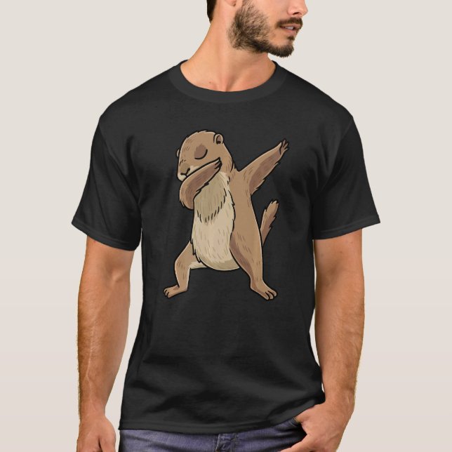Dabbing Prairie Dog Rodent T-Shirt (Vorderseite)