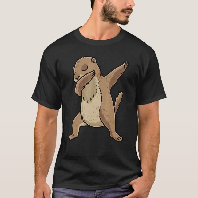 Dabbing Prairie Dog Rodent T-Shirt (Vorderseite)