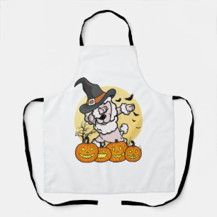 Dabbing-Pudel-Halloween Schürze