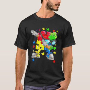 Dabbing Puzzle Autism Piece Sonnenbrille T-Shirt A