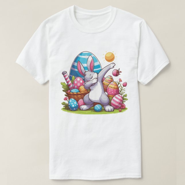 Dabbing Rabbit Bunny Easter Day Boys Girls Geschen T-Shirt (Design vorne)