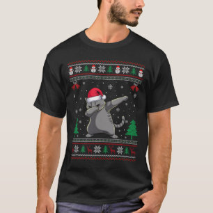 Dabbing Ragdoll Cat Weihnachtsmannmütze Boys Girls T-Shirt