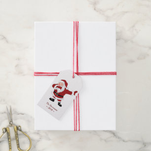 Dabbing Red Santa Claus Fun Holiday XMAS Spaß Geschenkanhänger