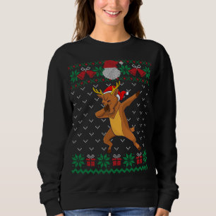 Dabbing Rentier, hässlicher Weihnachtssüßer Xmas Sweatshirt